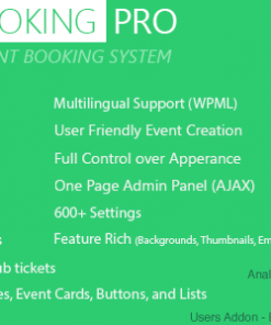 Event Booking Pro - WP Plugin  [paypal or offline]