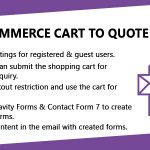 WooCommerce Cart To Quote Plugin