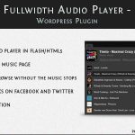 Fullwidth Audio Player - Wordpress plugin