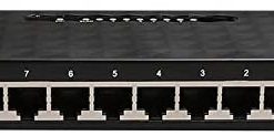 8 Port Gigabit Ethernet Network Switch, YILONG 10/100/1000Mbps Network Switch Hub, Desktop Unmanaged Ethernet Splitter, Durable Plastic Casing, Fanless Quiet, Plug and Play