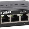NETGEAR 5-Port Gigabit Ethernet Unmanaged Switch (GS305) - Home Network Hub, Office Ethernet Splitter, Plug-and-Play, Fanless Metal Housing, Desktop or Wall Mount