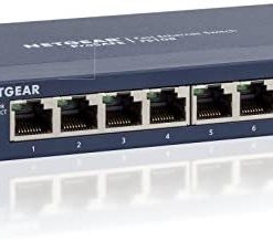 NETGEAR 8-Port Fast Ethernet 10/100 Unmanaged Switch (FS108NA) - Desktop, and ProSAFE Limited Lifetime Protection,Black