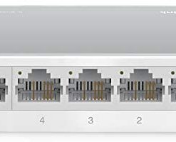 TP-Link 5 Port 10/100 Mbps Fast Ethernet Switch | Desktop Ethernet Splitter | Ethernet Hub | Plug & Play | Fanless Quiet | Desktop Design | Green Technology | Unmanaged (TL-SF1005D),White