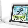 Eagletech Digital Weather Station Wireless Indoor Outdoor Hygrometer Thermometer Weather Forecast with Remote Transmitter