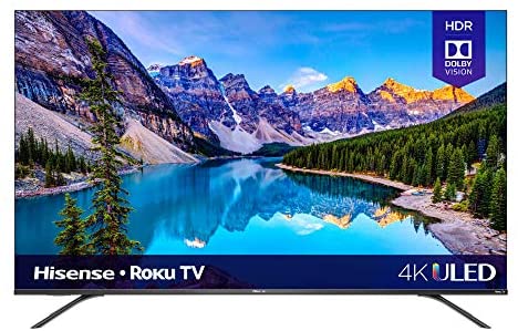 Hisense 55-Inch Class R8 Series Dolby Vision & Atmos 4K ULED Roku Smart TV with Alexa Compatibility and Voice Remote (55R8F, 2020 Model)