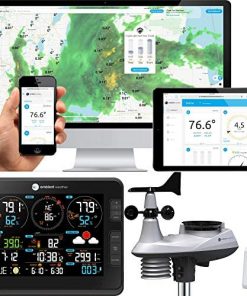 Ambient Weather Falcon WS-8480 Fan Aspirated Smart WiFi Weather Station with Remote Monitoring and Alerts