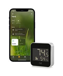Eve Weather - Apple HomeKit Smart Home, Connected Outdoor Weather Station for Tracking Temperature, Humidity & Barometric Pressure, Precision Sensors, Wireless, Bluetooth and Thread