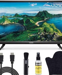 VIZIO D-Series 32-Inch Class 1080p Full HD LED Smart TV (D32F-G1/D32F-G4) with Built-in HDMI, USB, SmartCast, Voice Control Bundle with Circuit City 6-Feet 4K HDMI Cable and LCD Screen Cleaning Kit