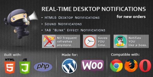 WooCommerce Real-time Desktop Notifications