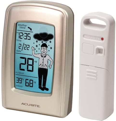 AcuRite 00827 What-to-Wear Wireless Weather Forecaster white, 0.5