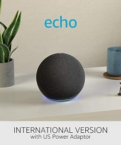 All-new Echo (4th generation) International Version | With premium sound, smart home hub and Alexa | Charcoal