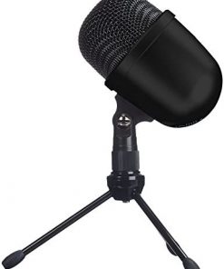 Amazon Basics Desktop Mini Condenser Microphone With Tripod - Black