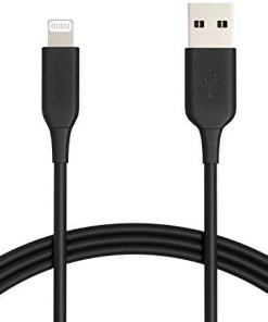 Amazon Basics Lightning to USB Cable - MFi Certified Apple iPhone Charger, Black, 6-Foot (5-Pack) (Durability Rated 4, 000 Bends) upgrade