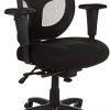 Amazon Basics Mesh Fabric Executive Mid-Back Office Desk Chair, Black