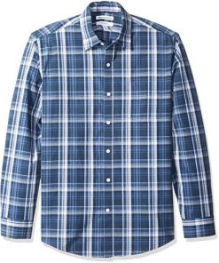Amazon Essentials Men's Long-Sleeve Regular-fit Casual Poplin Shirt