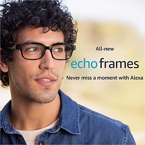 Echo Frames (2nd Gen) | Smart audio glasses with Alexa | Classic Black