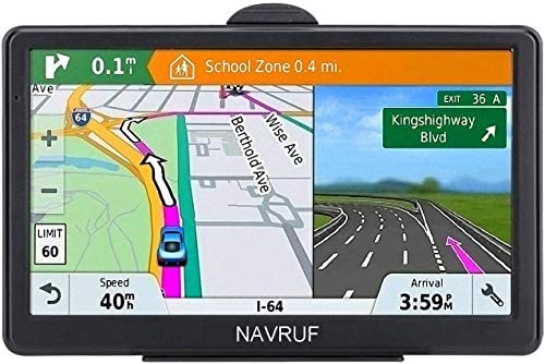 GPS Navigation for Car 7 Inch Car GPS Navigation System 8GB Voice Navigation with Lifetime Map Update Fast Location, Voice Trun-by-Turn Route Guidance, Speed Limit Reminder