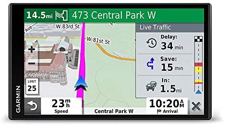 Garmin DriveSmart 65 & Traffic: GPS Navigator with a 6.95 inches Display, Hands-Free Calling, Included Traffic alerts and Information to enrich Road Trips (Renewed)