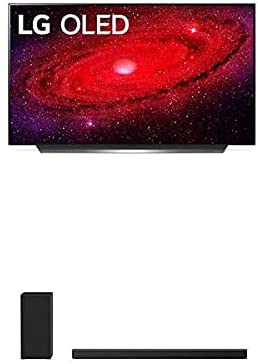 LG OLED48CXPUB Alexa Built-in CX 48" 4K Smart OLED TV (2020) with LG SN6Y 3.1 Channel 420 Watt High Res Audio Sound Bar with DTS Virtual:X, Black