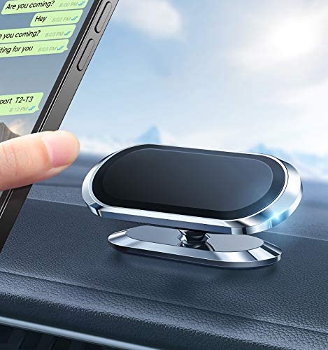Magnetic Phone Mount for Car【Upgrade 8X Magnets】Strong Magnet Cell Phone Holder,Dashboard 360° Rotation & Degrees View, for iPhone SE 12 11 Pro XS Max XR X 8 Plus Samsung Note20 S20 Note10 & All Phone