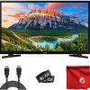Samsung 32-Inch Class N5300 1080p Smart Full LED HD TV (UN32N5300AFXZA) Built-in USB, HDMI, Dolby Digital Plus Sound, Wi-Fi Bundle with Circuit City 6-Foot 4K HDMI Cable & Accessories (4 Items)