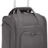 Amazon Basics Underseat Carry-On Rolling Travel Luggage Bag, 14 Inches, Grey