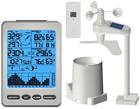 Ambient Weather WS-12 Wireless Weather Station w/Ambient Color Changing Display