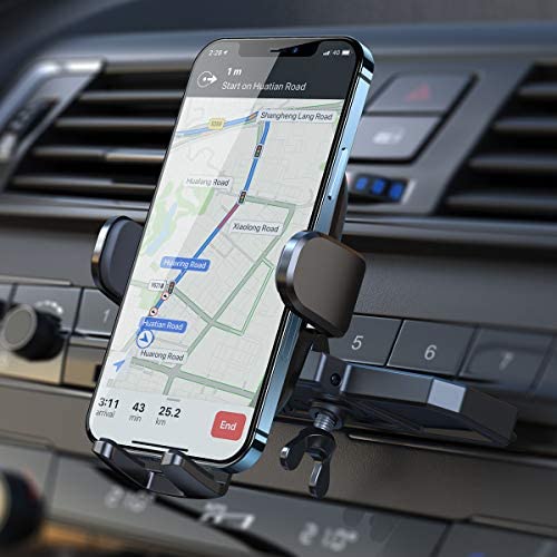 CD Phone Holder for Car, [Ultra Sturdy] AINOPE Car Phone Mount, [Silicone Protection] Universal CD Slot Phone Holder Compatible with All iPhone & Cell Phones, for Smartphone