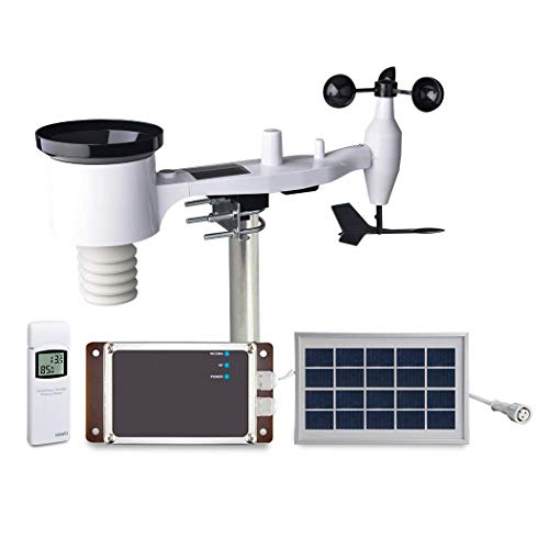 ECOWITT WH6006E Weather Station 7-in-1 Solar Powered Wireless 4G Cellular Weather Station with Remote Monitoring and SMS Alerts