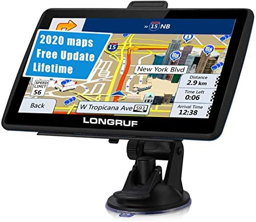 GPS Navigation for Car 7 inch HD Touch Screen, Vehicle GPS Navigator Voice Traffic Warning Speed Limit Reminder, GPS Navigation System with 8GB Large Storage, Lifetime Maps Update for Free