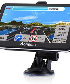 GPS Navigation for Car Truck 7 Inch Touch Screen Voice Navigation Vehicle GPS for Car HGV, Speeding Warning, 2021 Maps, Free Lifetime Maps Update of USA Canada Mexico