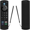 LEWOTE Silicone Case for Alexa Voice Remote(3rd Gen)(2021 Release) - Luminous Shockproof Full Protection Cover for Fire TV Stick (2021) Remote Control (Black)