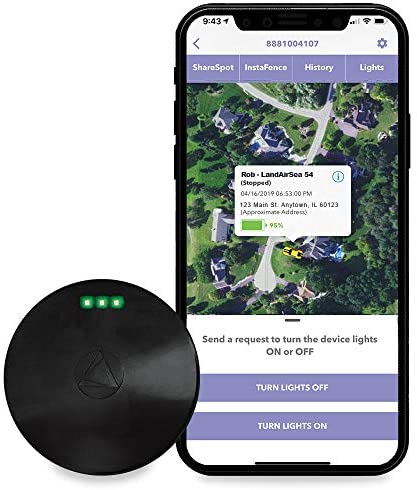 LandAirSea 54 GPS Tracker - USA Manufactured, Waterproof Magnet Mount. Full Global Coverage. 4G LTE Real-Time Tracking for Vehicle, Asset, Fleet, Elderly and more. Subscription is required.