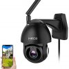 Outdoor Camera Wireless, MECO 1080P HD Pan/Tilt WiFi Home Security Camera with Waterproof, Motion Detection, Auto Tracking, Night Vision, 2-Way Audio, Compatible with Alexa [Not Battery-Powered]