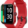 YAMAY Smart Watch for Android Phones Compatible with iPhone Samsung 2021 Ver., Watch for Men Women with 1.69" HD Large Screen Alexa Built-in, Blood Oxygen & Heart Rate Monitor 5ATM Waterproof (Red)