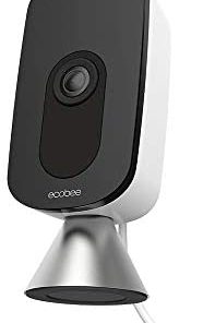 ecobee SmartCamera – Indoor WiFi Security Camera, Baby & Pet Monitor, Smart Home Security System, 1080p HD 180 Degree FOV, Night Vision, 2-Way Audio, Works with Apple HomeKit, Alexa Built In