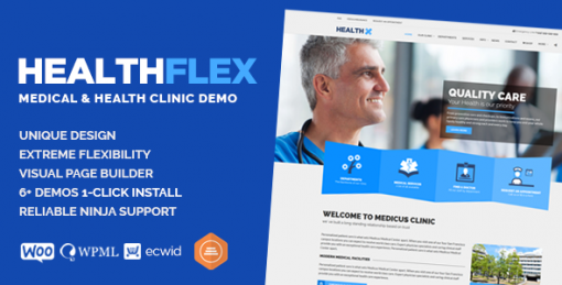 HEALTHFLEX - Doctor Medical Clinic & Health WordPress Theme