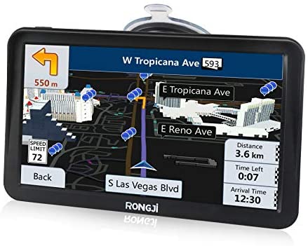 9 inches GPS Navigation for Car Truck 2021 Free Maps Contains USA Canada Mexico Map Car Navigator Voice Broadcast Function and Speed Camera Warning Driving Alert