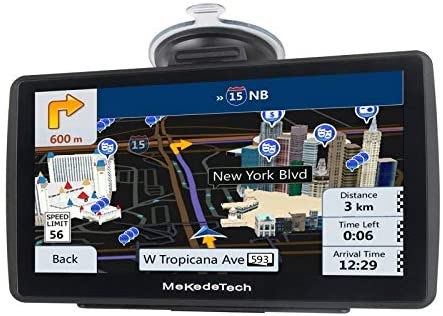GPS Navigation for Car Truck Newest 2020 Map 7 Inch Touch Screen 8G 256M Navigation System with Voice Guidance and Speed ​​Camera Warning Lifetime Free Map Update