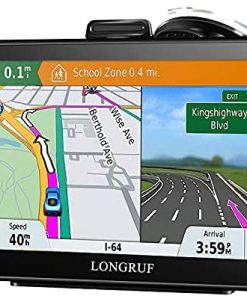 GPS Navigation for Truck & RV & Car, 7 Inch GPS Navigation System, GPS for Truck Drivers Commercial, 2021 Maps with Free Lifetime Update, Spoken Turn-by-Turn Directions, Driver Alerts