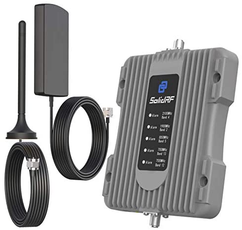 SolidRF Cell Phone Signal Booster for Car, Truck, SUV - Portable Mobile Cell Signal Booster for Vehicle - Verizon, AT&T, T-Mobile, Sprint & More - Enhance Your Cell Phone Signal Up to 3~5 Miles