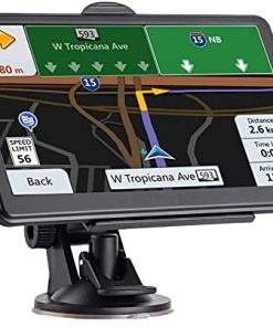 GPS Navigation for Car,Latest 2021 Map 7 inch Touch Screen Car GPS 256MB-8GB, Voice Turn Direction Guidance, Support Speed and Red Light Warning, Pre-Installed North America Lifetime map Free Update’