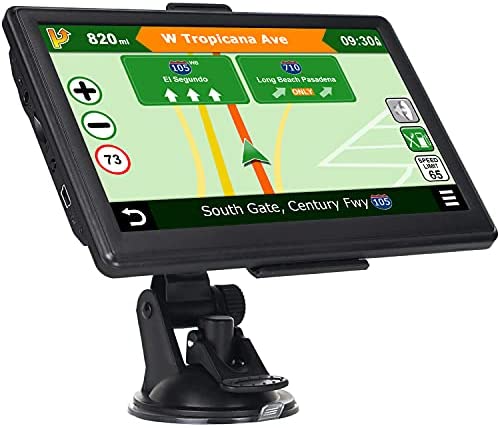 GPS Navigation for car, Latest 2021 Map 7-Inch HD Touch Screen 256-8GB Navigation System, with Voice Guidance and Speed ​​ Warning, Lifetime Free Map Updates