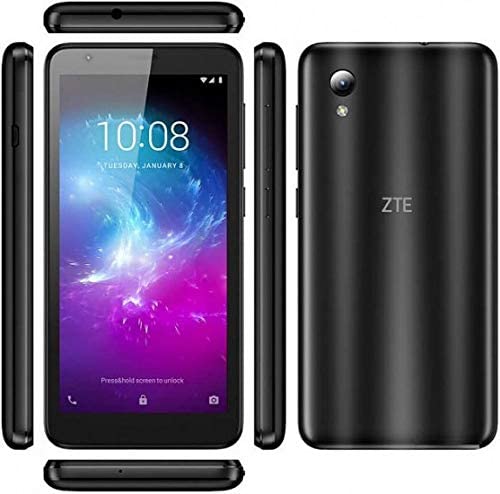 ZTE Blade A3 Lite 5.0" 18:9 Display, 8MP Camera Quad-Core Android 9.0 Go (LTE USA Latin Caribbean) 4G LTE GSM Unlocked Smartphone - International Version (Black, 32GB)