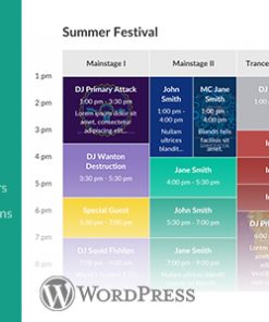 Responsive Timetable for Wordpress