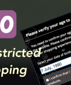 Woocommerce Age Restricted Shopping