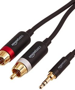Amazon Basics 3.5mm to 2-Male RCA Adapter Audio Stereo Cable - 25 Feet