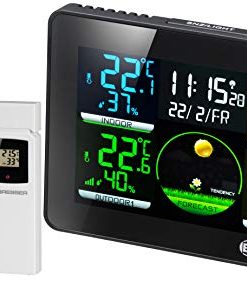 BRESSER Quadro NLX Wireless Weather Station w/ Thermo-Hygro Sensors - 4 Different Measuring Points (7000023)
