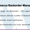 WooCommerce Backorder Manager Pro