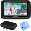 Garmin 5" GPS Navigator for Trucks & Long Haul (010-01858-02) 580LMT-S Bluetooth Voice Activated Live Traffic North America Lifetime Maps Bundle with Hard EVA 7" Case & Microfiber Cloth